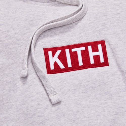 Kith x Disney Mickey Sleeve Patches Hoodie Heather Grey