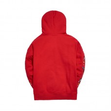 Kith x Disney Mickey Sleeve Patches Hoodie Red