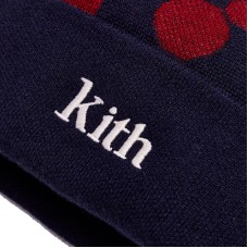 Kith x Disney Monogram Dock Beanie Red