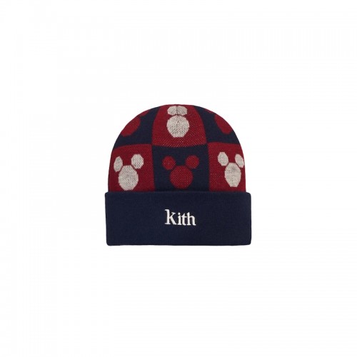 Kith x Disney Monogram Dock Beanie Red