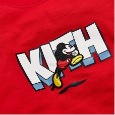 Kith x Disney Running Mickey Tee Red