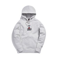 Kith x Disney Sitting Classic Logo Mickey Hoodie Heather Grey