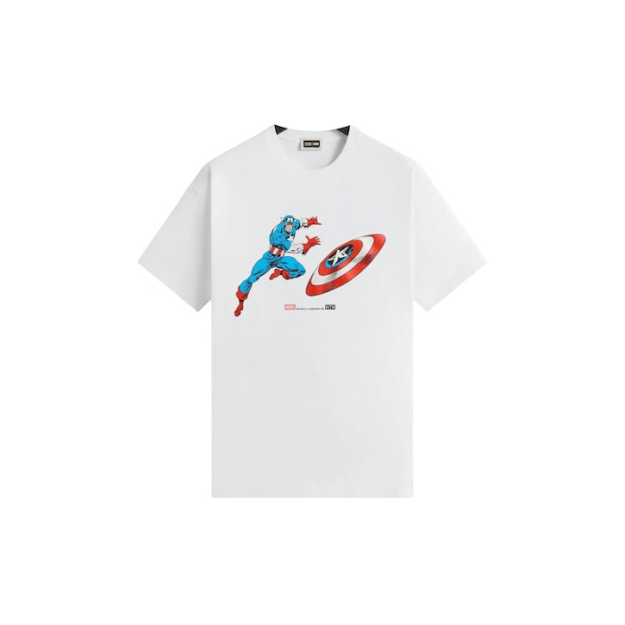 Kith x Marvel Captain America Vintage Tee White