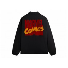 Kith x Marvel Comics Coaches Jacket Black