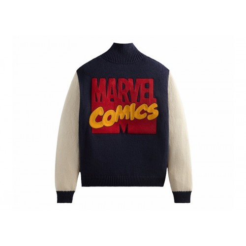 Оригинальный шмот Kith x Marvel Comics Wyona Full Zip Sweater Nocturnal