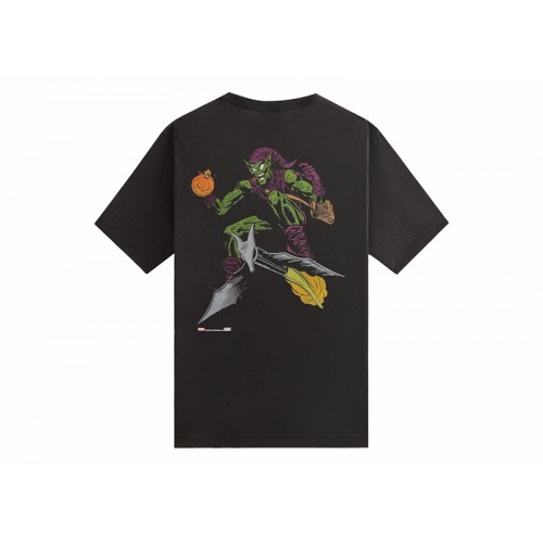 Оригинальный шмот Kith x Marvel Green Goblin Vintage Tee Black