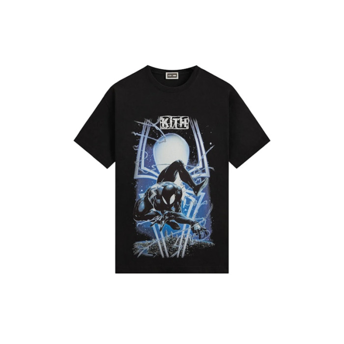 Kith x Marvel Symbiote Spiderman Vintage Tee Black Kith x Marvel Symbiote Spiderman Vintage Tee Black