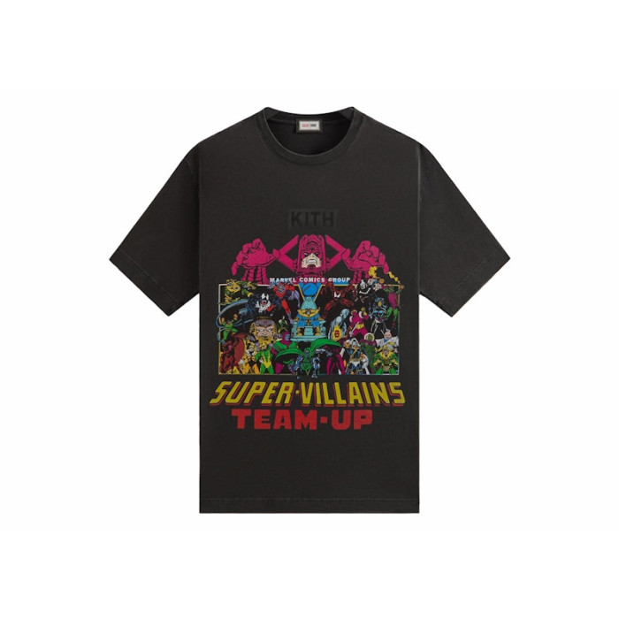Kith x Marvel Team Up Vintage Tee Black