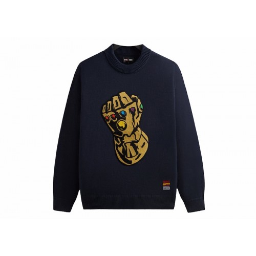 Оригинальный шмот Kith x Marvel Thanos Lewis Crewneck Sweater Nocturnal