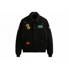 Kith x Marvel Universe Varsity Jacket Black/Blue