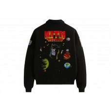 Kith x Marvel Universe Varsity Jacket Black/Purple