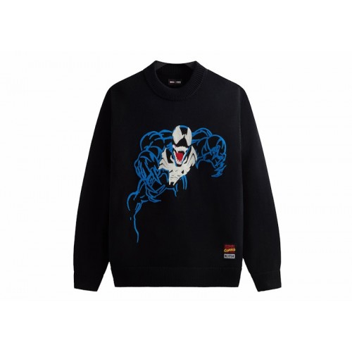 Оригинальный шмот Kith x Marvel Venom Lewis Crewneck Sweater Black