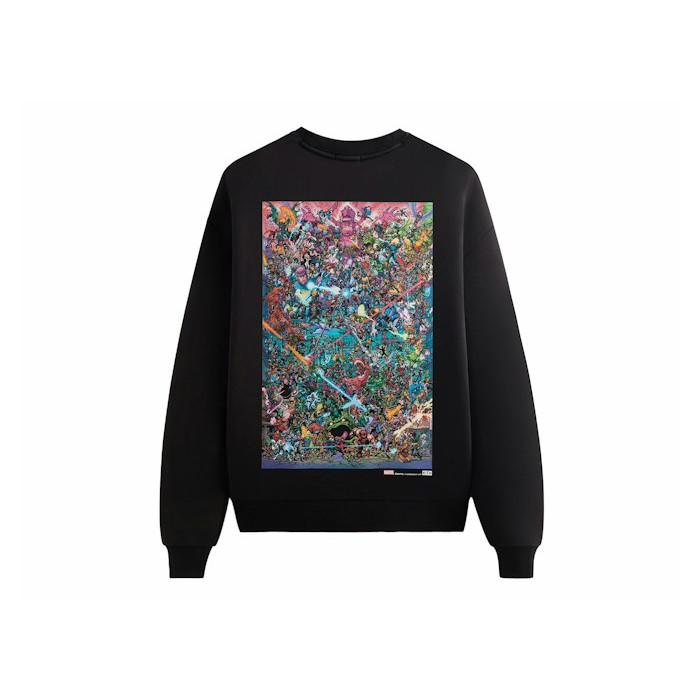 Свитшот Kith x Marvel Villains Clash Vintage Nelson Crewneck Black Свитшот Kith x Marvel Villains Clash Vintage Nelson Crewneck Black