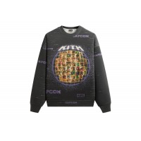 Kith x Marvel vs. Capcom Character Select Vintage Nelson Crewneck Black