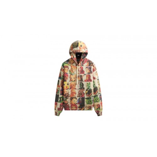Kith x Marvel vs. Capcom Fighter All-Over Printed Vintage Nelson Hoodie Sandrift