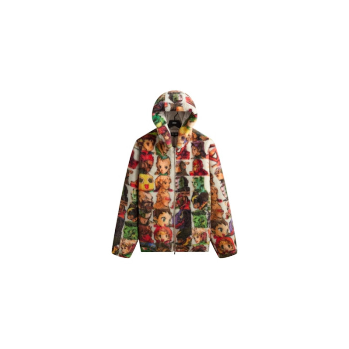 Kith x Marvel vs. Capcom Fighter Vintage Faux Fur Jaysen Hoodie Sandrift