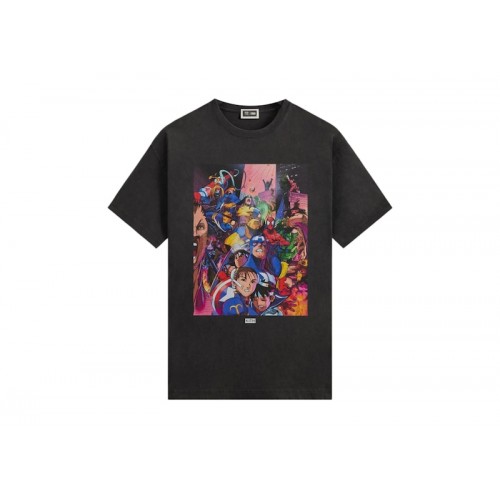Kith x Marvel vs. Capcom Heroes vs. Street Fighter Vintage Tee Black