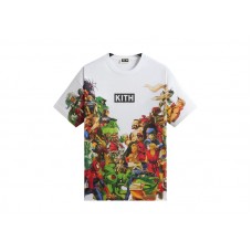 Kith x Marvel vs. Capcom New Age of Heroes All-Over Printed Tee White