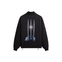 Kith x Marvel Wolverine Nelson Quarter Zip Black