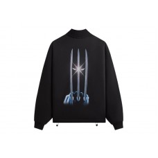 Kith x Marvel Wolverine Nelson Quarter Zip Black