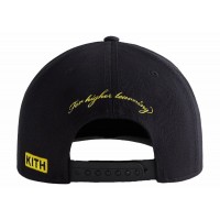 Kith x Marvel X-Men Wolverine Pinch Crown Snapback Hat Black PH