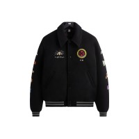 Kith x Marvel X-Men Wool Varsity Jacket Black PH