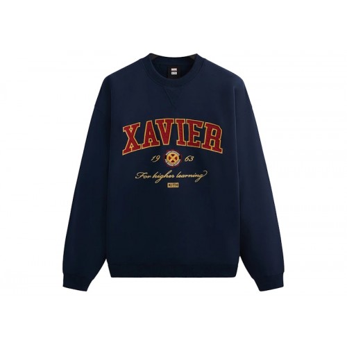 Kith x Marvel X-Men Xavier Institute Varsity Crewneck Nocturnal PH