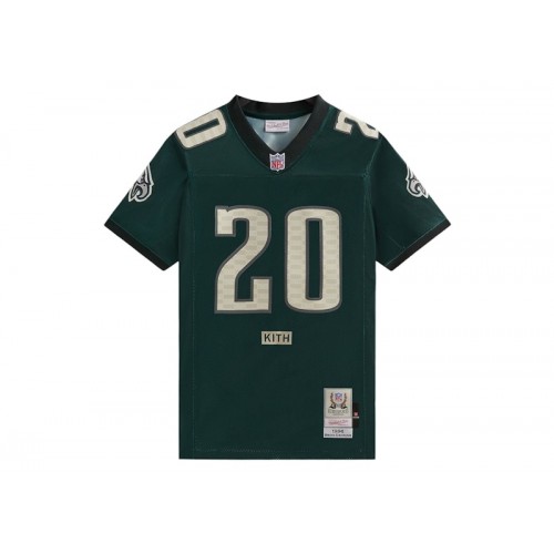 Оригинальный шмот Kith x Mitchell & Ness NFL Brian Dawkins Jersey Pea Green