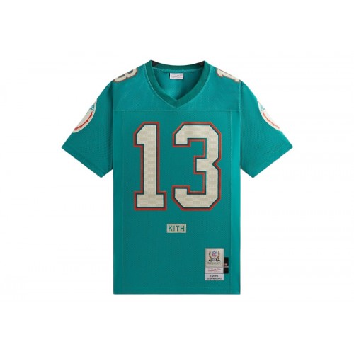 Оригинальный шмот Kith x Mitchell & Ness NFL Dan Marino Jersey Teal