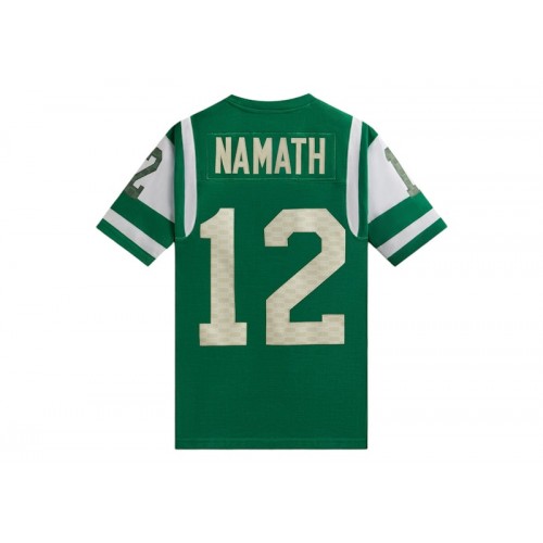 Оригинальный шмот Kith x Mitchell & Ness NFL Joe Namath Jersey Green