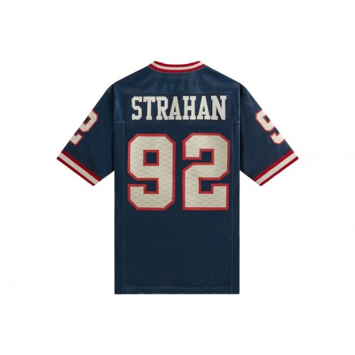 Оригинальный шмот Kith x Mitchell & Ness NFL Michael Strahan Jersey Blue