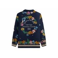Kith x New York Botanical Garden Floral Border Long Sleeve Thompson Shirt Nocturnal