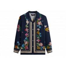 Kith x New York Botanical Garden Floral Border Long Sleeve Thompson Shirt Nocturnal