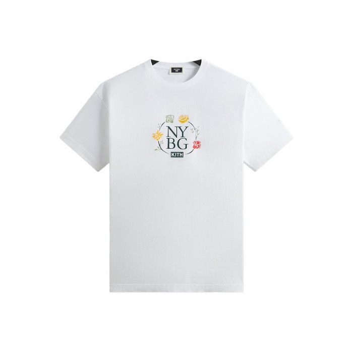Kith x New York Botanical Garden Logo Vintage Tee White