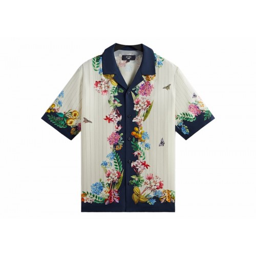 Оригинальный шмот Kith x New York Botanical Garden Pinstripe Floral Thompson Shirt Silk