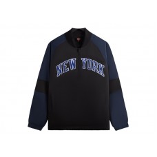 Kith x New York Knicks Ball Nylon Quarter Zip Black