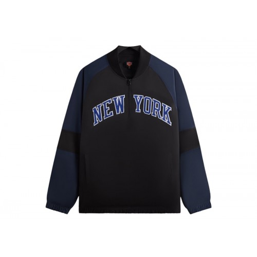 Kith x New York Knicks Ball Nylon Quarter Zip Black