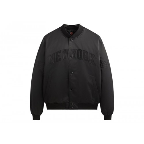 Оригинальный шмот Kith x New York Knicks Ball Satin Bomber Jacket Black