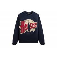 Kith x New York Knicks Basketball Vintage Nelson Raglan Crewneck Nocturnal