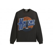 Kith x New York Knicks City Vintage Long Sleeve Tee Black