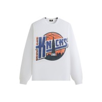 Kith x New York Knicks City Vintage Long Sleeve Tee White