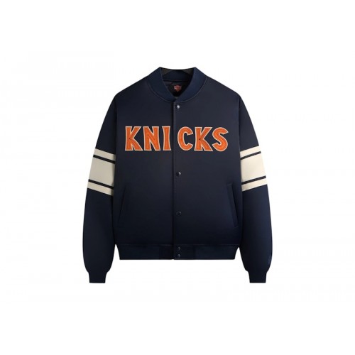 Kith x New York Knicks Classic Satin Bomber Jacket Nocturnal
