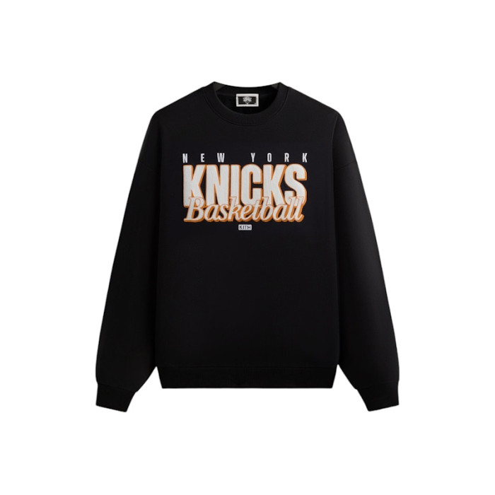 Kith x New York Knicks Classic Vintage Nelson Crewneck Black