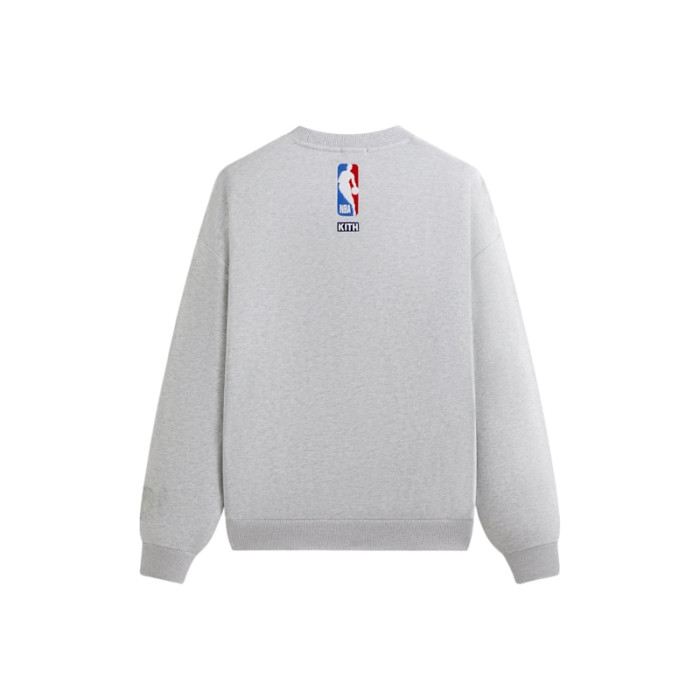 Kith For The New York Knicks Classic Vintage Nelson Crewneck Light Heather Grey Kith For The New York Knicks Classic Vintage Nelson Crewneck Light Heather Grey