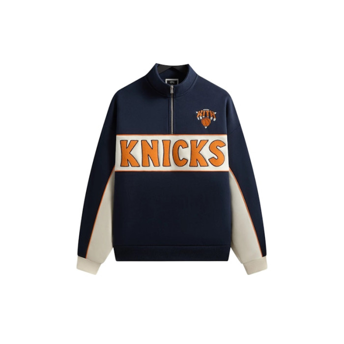 Kith x New York Knicks Coach Vintage Nelson Quarter Zip Nocturnal