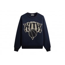 Kith x New York Knicks Cutoff Nelson Raglan Vintage Crewneck Nocturnal