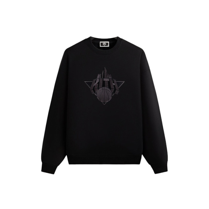 Kith x New York Knicks Empire Vintage Nelson Crewneck Black