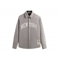 Kith x New York Knicks Felted Jersey Apollo Shirt Medium Heather Grey