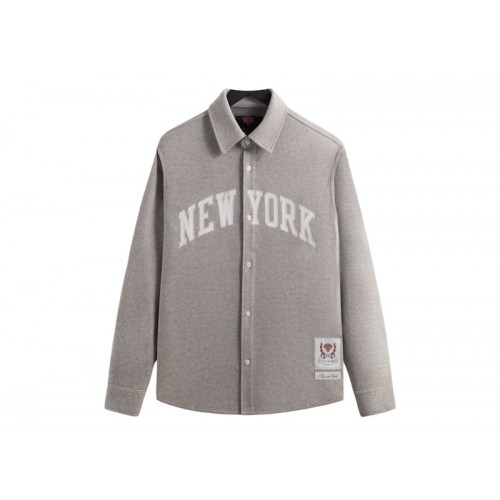 Оригинальный шмот Kith x New York Knicks Felted Jersey Apollo Shirt Medium Heather Grey