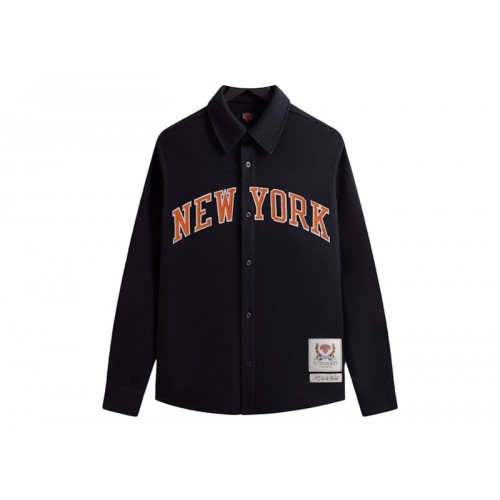 Оригинальный шмот Kith x New York Knicks Felted Jersey Apollo Shirt Nocturnal